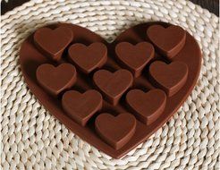 Dealglad Heart Shaped 3D Silicone Cake Fondant Chocolate Pudding Ice Cube Soap Decorating Baking Tray Mold N3