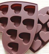 Dealglad Heart Shaped 3D Silicone Cake Fondant Chocolate Pudding Ice Cube Soap Decorating Baking Tray Mold N5