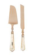 Shiraleah Gallant Cake Serving Set, 13 by 2.5 by .5-Inch, Gold