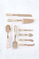 Shiraleah Gallant Cake Serving Set, 13 by 2.5 by .5-Inch, Gold N2