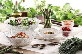 IVV Glassware Diamante Salad/Mixing Bowl, 7-7/8-Inch N2