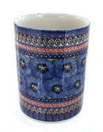 Polish Pottery Blue Art Utensil Jar