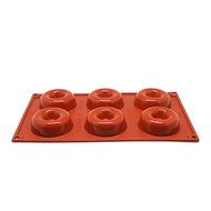 Gracelife Nonstick Silicone Donut Pan Savarin Baking Bundt Cake Mold and Baking Pan (28-count) N7