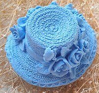 Design 340 Ladies&#039; Hat Shape Silicone Mold, 3D Fondant Mold,Soap Mold,Chocolate Mold,Cake Decoration Tool N2