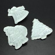 Cake &amp; Cookie Cutters 3PCS Christmas Day Plastic Cake Mold