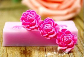 HSE Small Flower Silicone Fondant Mold Gum Paste Cake Decorating cake topper Mould