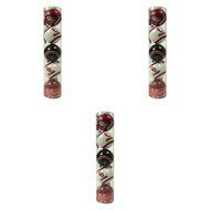 NCAA Oklahoma Sooners Plastic Christmas Ball Ornament 5 Pack Bundle 3 Pack By Forever Collectibles