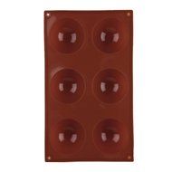 Lariy 2.5&quot; Dia Half Ball Sphere Dessert Cake Muffin Pastry Jello Silicone Mold N3