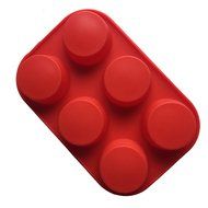 Always Your Chef 6-Cavity Silicone Muffin Cups Handmade Soap Molds Biscuit Chocolate Ice Cake Baking Mold Cake...