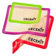 TRR Pack, Professional Grade Non Stick Silicone Baking Mat Set (3) - 2 Half Sheets &amp; 1 Quarter Sheet N3