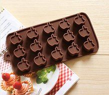 1pcs Food Grade Silicone Material, Apple Shape for Chocolate Handmade Mold, Cake Tools, Cookie ,Cake, Jelly, Ice...
