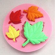 Yunko Maple Leaves Fondant Sugar Craft Cake Cookie Cupcake Decorating Silicone Mold