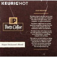 Peets Coffee &amp; Tea Single Cup Coffee Dark Roast, Major Dickason&#039;s Blend K-cup, 16 Count N2