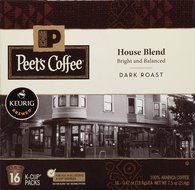 Peets Coffee &amp; Tea Single Cup Coffee Dark Roast, Major Dickason&#039;s Blend K-cup, 16 Count N7