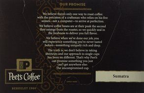 Peets Coffee &amp; Tea Single Cup Coffee Dark Roast, Major Dickason's Blend K-cup, 16 Count N68