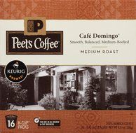 Peets Coffee &amp; Tea Single Cup Coffee Dark Roast, Major Dickason's Blend K-cup, 16 Count N88