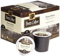 Peets Coffee &amp; Tea Single Cup Coffee Dark Roast, Major Dickason's Blend K-cup, 16 Count N100