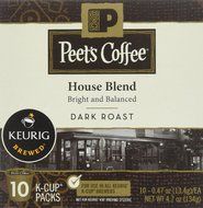 Peets Coffee &amp; Tea Single Cup Coffee Dark Roast, Major Dickason's Blend K-cup, 16 Count N104