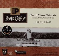 Peets Coffee &amp; Tea Single Cup Coffee Dark Roast, Major Dickason's Blend K-cup, 16 Count N119