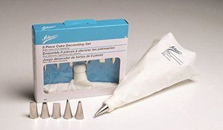 Cake Decorating Supplies Ateco 8 Piece Cake Pastry Decorating Set w/ Bag &amp; Tips