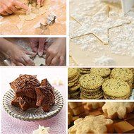 Cake Biscuit Cookie Cutter Circle Star Flower Heart Pastry Baking Mold Stainless Steel 12PCS shopping N4