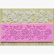 QINF Lace Fondant Cake Chocolate Resin Clay Candy Silicone Mold Mat, L16.7cm*W6.2cm*H0.4cm(Color Random)