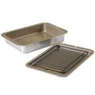 Nordic Ware 3-Piece Toaster Oven Grill and Bake Set