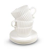 Fred &amp; Friends TEACUPCAKES Baking Cups, Set of 4 Cups and Saucers