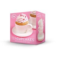 Fred &amp; Friends TEACUPCAKES Baking Cups, Set of 4 Cups and Saucers N2