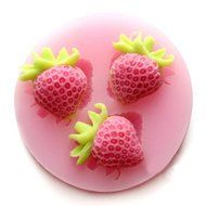 Silicon Strawberry Cake Fondant Mold
