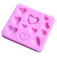 Yunko 11 Mini Hearts Silicone Fondant Sugar Craft Cake Chocolate Mold Decorating Mold Tool N3