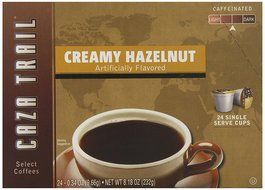 Caza Trail Coffee, Creamy Hazelnut, 24 Single Serve Cups N2