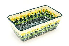 Polish Pottery Baker - Loaf Dish - Daffodil