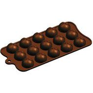 NY Cake Wrapped Round Silicone Chocolate Mold, 15 Cavities