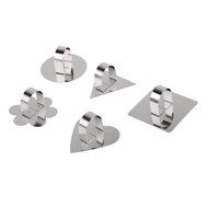 Easydeal 5Pcs Cheese Cake Mould Cake Cookie Mold Baking Dish Dessert Ring Pastry Bakeware Mold N7
