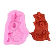 "dipshop Silicone Pirate Ship Fondant Mold 3D Chocolate Cake Mould" shopping N4