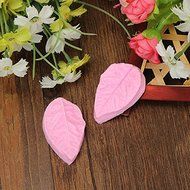 "Leaf Shaped Silicone Press Mold Cake Decoration Mould Fondant Cake 3D Silicone Mould" shopping N4