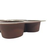 6 Cup Muffin Cake Mould (Brown) By Agora Silicone N3