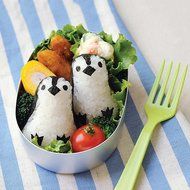 Beauty Clubs Penguin Shape DIY Kitchen Sushi Maker Mould Rice Ball Mould Bento Punch Combo N4