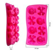 Silicone Cake Mold 8 Hole Skull Silicone Mold Chocolate Baking Tools
