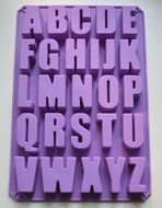 Allforhome 26 Cavities Alphabet Silicone Cake Baking Mold Cake Pan Muffin Cups Handmade Soap Moulds Biscuit Chocolate...