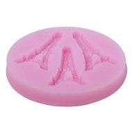 Kobwa(TM) Eiffel Tower Shape DIY Cake Decorating Fondant Silicone Sugar Craft Molds,Pink with Kobwa's Keyring N2
