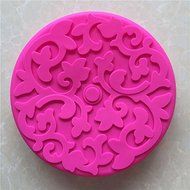 Longzang Large Flower Pattern Silicone Mold for Cake Baking Pizza plate moon cake pan
