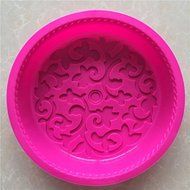 Longzang Large Flower Pattern Silicone Mold for Cake Baking Pizza plate moon cake pan N2