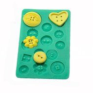 "Button Silicone Press Mold Cake Decoration Mould Fondant Tools" shopping