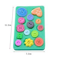 "Button Silicone Press Mold Cake Decoration Mould Fondant Tools" shopping N8