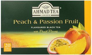 Ahmad Tea Peach &amp; Passion Fruit Black Tea, 20-Count Boxes (Pack of 6) N2