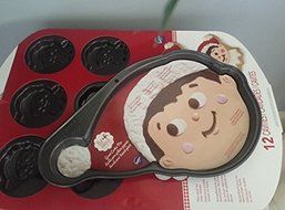 Elf on the Shelf Cookie Pan Bundle- Elf on the Shelf Giant Cookie Pan and 12 Cavity Pan- And Special Letter From...
