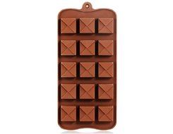 Silicone Square Cake Mold &amp; Ice Tray (Brown)
