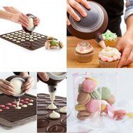Silicone Baking Macarons Mat Cake Cookie Chocolate Molds Mould N2